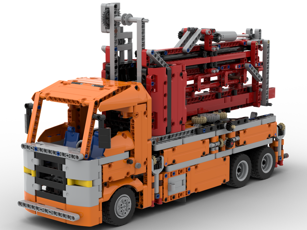 Concrete pump truck
